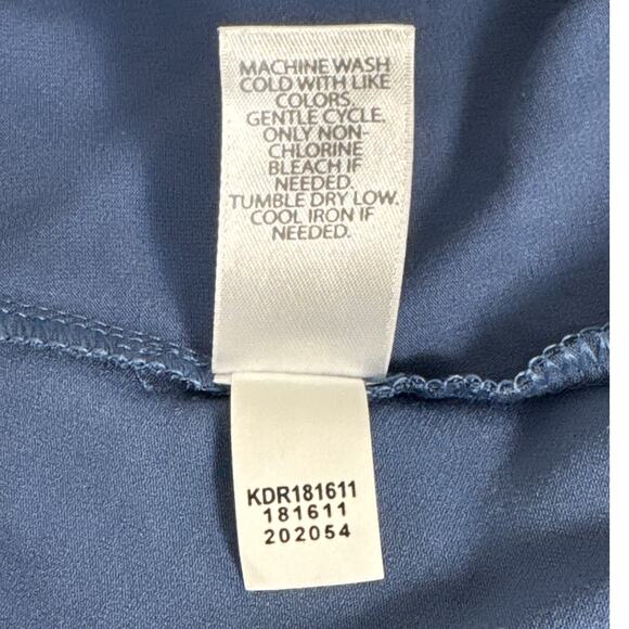 NWT J. Jill Wearever Belted A Line Jersey Knit Dress in Twilight Blue Size M - Picture 8 of 10